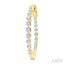 Inside-Out Graduated Diamond  Fashion Hoop Earrings