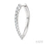 Chevron Diamond Fashion Hoop Earrings