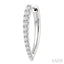 Chevron Diamond Fashion Hoop Earrings