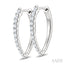 Chevron Diamond Fashion Hoop Earrings