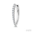 Chevron Diamond Fashion Hoop Earrings