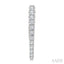 Chevron Diamond Fashion Hoop Earrings