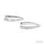 Chevron Diamond Fashion Hoop Earrings
