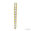 Chevron Diamond Fashion Hoop Earrings