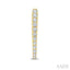 Chevron Diamond Fashion Hoop Earrings