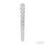 Chevron Diamond Fashion Hoop Earrings