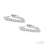 Chevron Diamond Fashion Hoop Earrings
