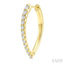 Chevron Diamond Fashion Hoop Earrings