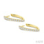 Chevron Diamond Fashion Hoop Earrings