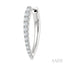 Chevron Diamond Fashion Hoop Earrings