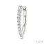 Chevron Diamond Fashion Hoop Earrings