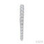Chevron Diamond Fashion Hoop Earrings