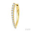 Chevron Diamond Fashion Hoop Earrings