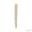 Chevron Diamond Fashion Hoop Earrings