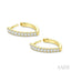 Chevron Diamond Fashion Hoop Earrings