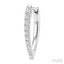 Chevron Diamond Fashion Hoop Earrings