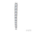 Chevron Diamond Fashion Hoop Earrings