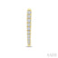 Chevron Diamond Fashion Hoop Earrings