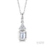 Emerald Shape Diamond Fashion Pendant