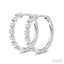 Floating Diamond Fashion Hoop Earrings