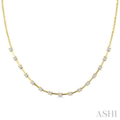 Floating Diamond Fashion Necklace
