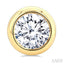 Round Shape Bezel Set Diamond Stud Earrings