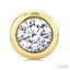 Round Shape Bezel Set Diamond Stud Earrings