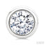 Round Shape Bezel Set Diamond Stud Earrings