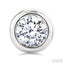 Round Shape Bezel Set Diamond Stud Earrings