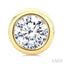 Round Shape Bezel Set Diamond Stud Earrings
