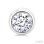 Round Shape Bezel Set Diamond Stud Earrings