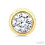 Round Shape Bezel Set Diamond Stud Earrings