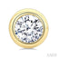 Round Shape Bezel Set Diamond Stud Earrings
