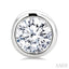 Round Shape Bezel Set Diamond Stud Earrings