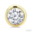 Round Shape Bezel Set Diamond Stud Earrings