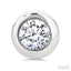 Round Shape Bezel Set Diamond Stud Earrings