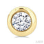 Round Shape Bezel Set Diamond Stud Earrings