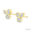 Mixed Shape Bezel Diamond Fashion Earrings