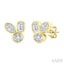 Mixed Shape Bezel Diamond Fashion Earrings