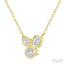 Mixed Shape Bezel Diamond Fashion Pendant