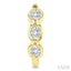 Oval Shape Bezel Diamond Huggie Earrings