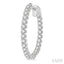Inside-Out Diamond Round Hoop Earrings