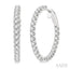 Inside-Out Diamond Round Hoop Earrings