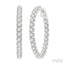 Inside-Out Diamond Round Hoop Earrings