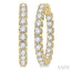 Inside-Out Diamond Round Hoop Earrings