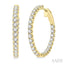 Inside-Out Diamond Round Hoop Earrings