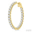 Inside-Out Diamond Round Hoop Earrings
