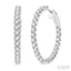 Inside-Out Diamond Round Hoop Earrings