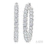 Inside-Out Diamond Round Hoop Earrings