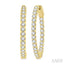 Inside-Out Diamond Round Hoop Earrings